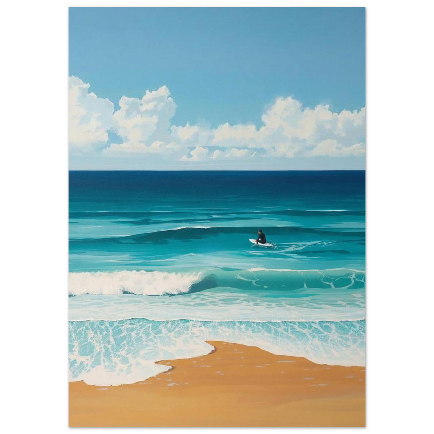 ocean surf wall art