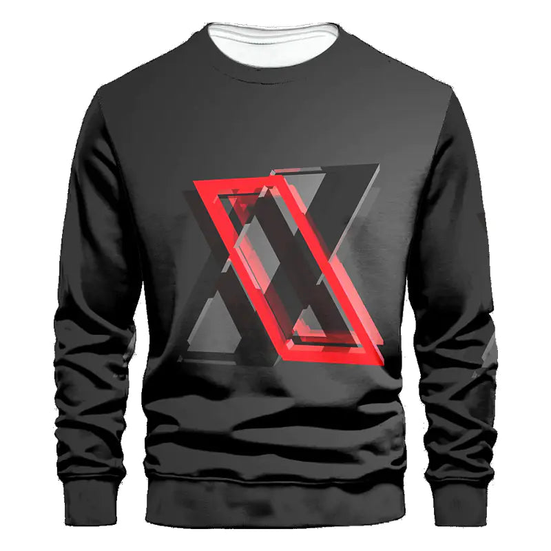 Printed Long Sleeve Casual Sweater for Unique Style