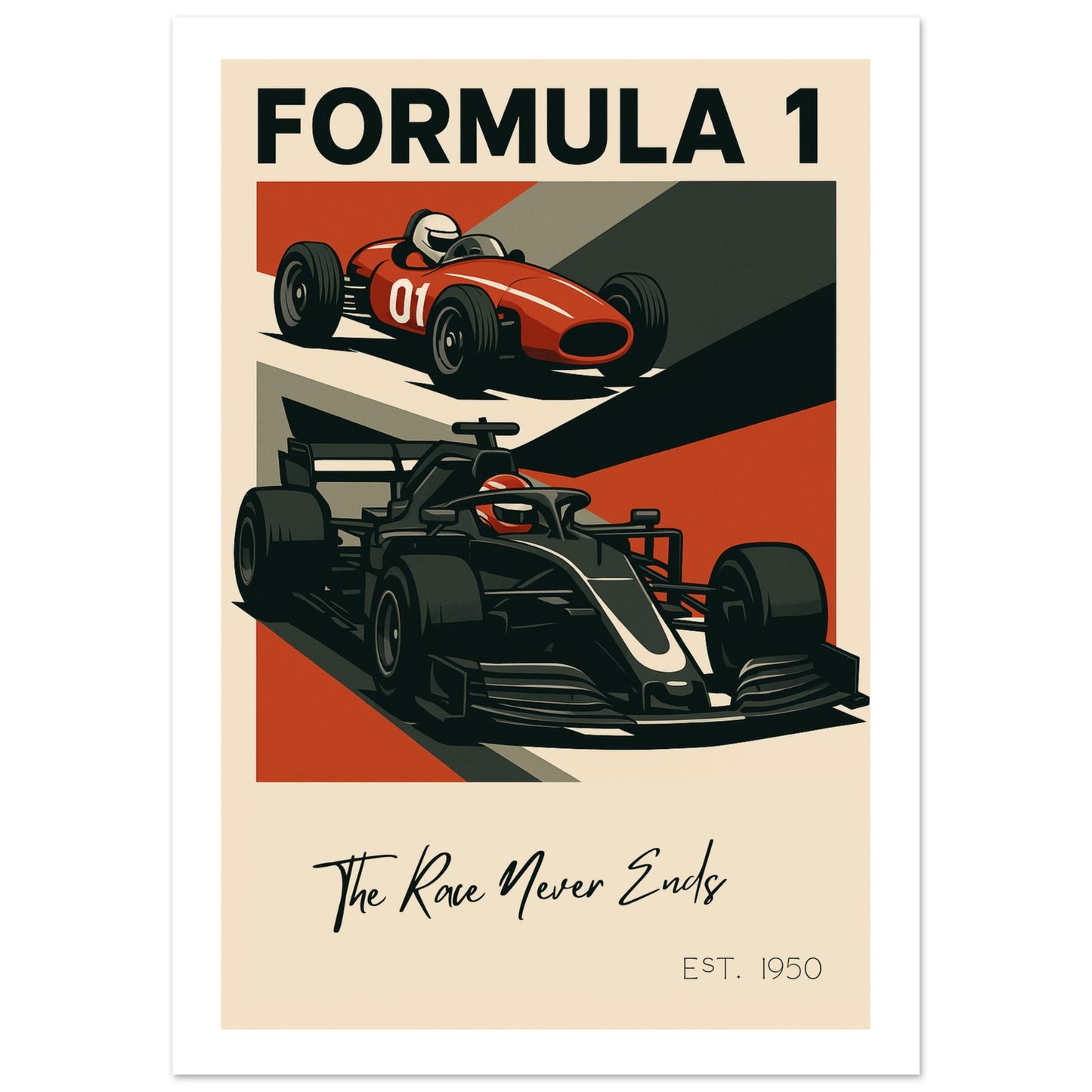 Vintage to Velocity – Racing Poster