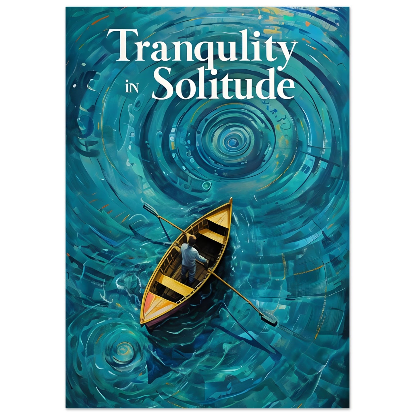 Surreal Boat Poster - Tranquility in Solitude