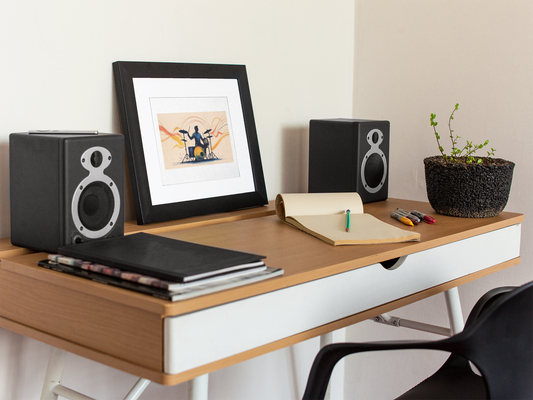 Abstract Drum Player Wall Art - Jazz & Rock Music Poster