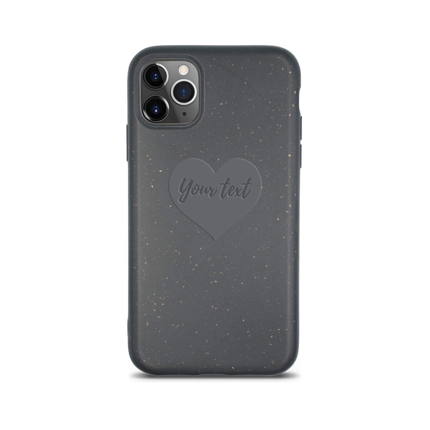 Biodegradable Personalized Phone Case – Custom Eco-Friendly iPhone Cover – Black