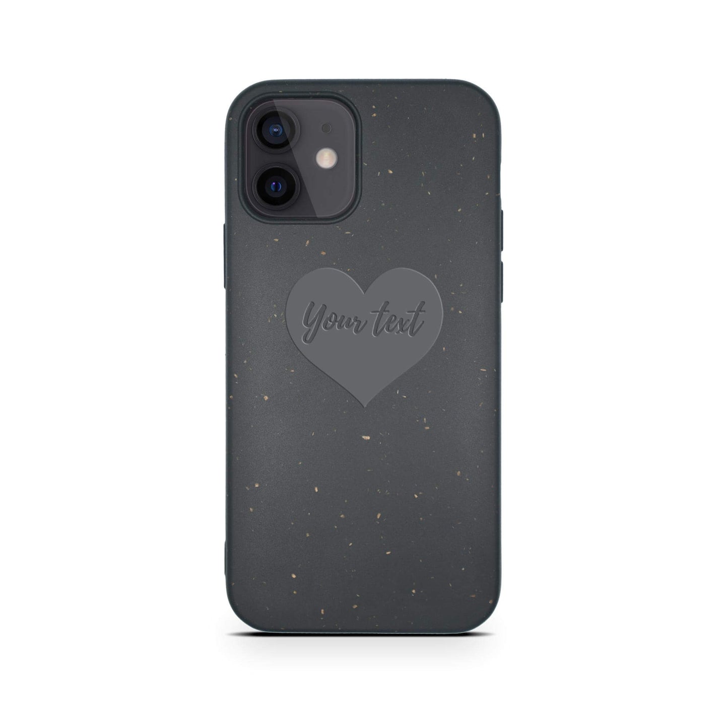 Biodegradable Personalized Phone Case – Custom Eco-Friendly iPhone Cover – Black
