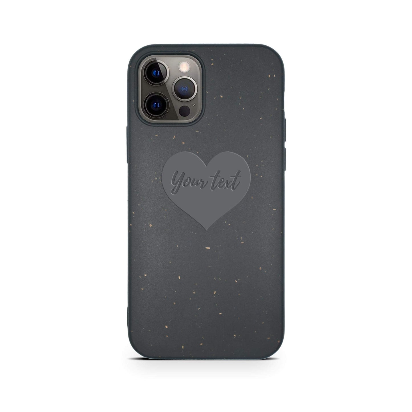 Biodegradable Personalized Phone Case – Custom Eco-Friendly iPhone Cover – Black