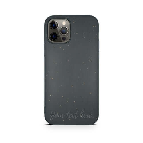 Biodegradable Personalized Phone Case – Custom Eco-Friendly iPhone Cover – Black