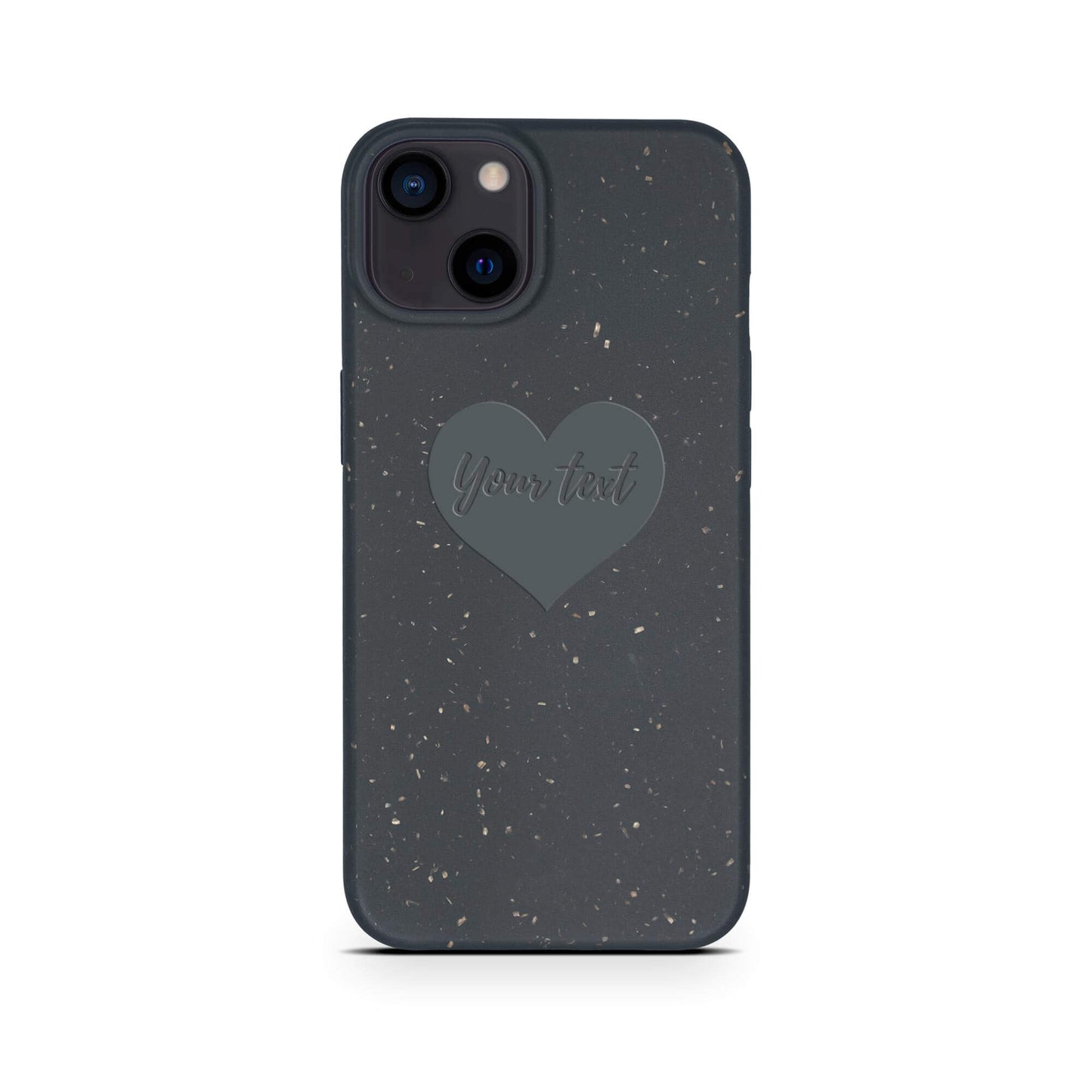Biodegradable Personalized Phone Case – Custom Eco-Friendly iPhone Cover – Black