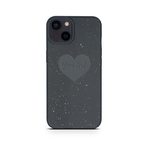 Biodegradable Personalized Phone Case – Custom Eco-Friendly iPhone Cover – Black