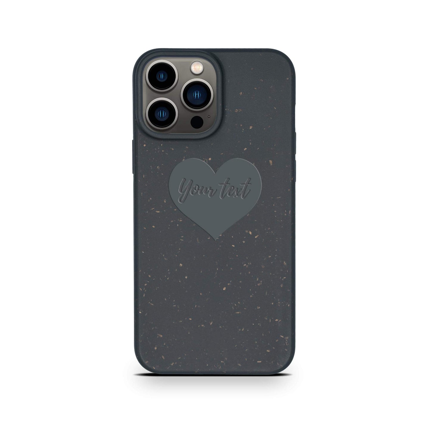 Biodegradable Personalized Phone Case – Custom Eco-Friendly iPhone Cover – Black