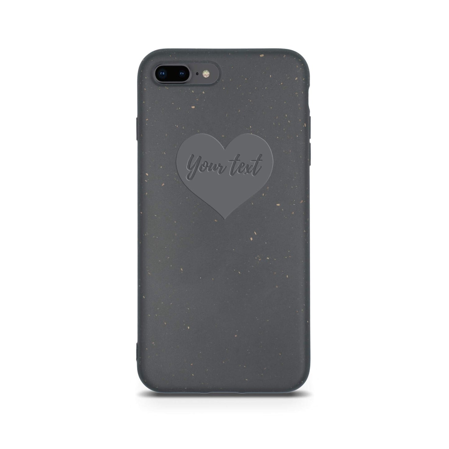 Biodegradable Personalized Phone Case – Custom Eco-Friendly iPhone Cover – Black
