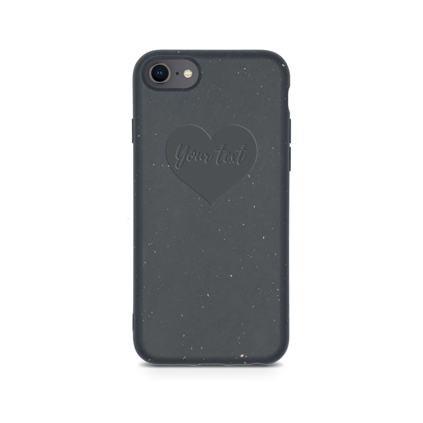 Biodegradable Personalized Phone Case – Custom Eco-Friendly iPhone Cover – Black