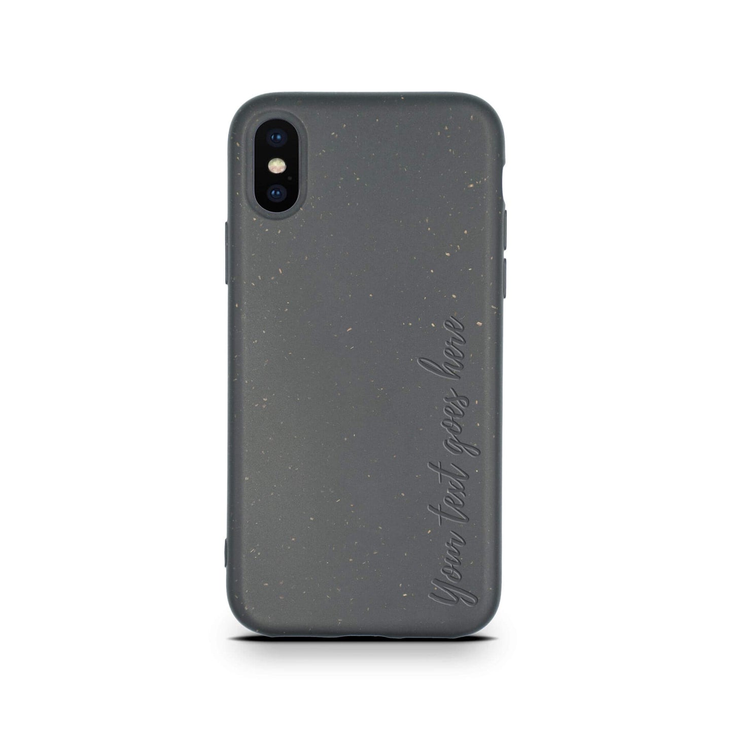 Biodegradable Personalized Phone Case – Custom Eco-Friendly iPhone Cover – Black