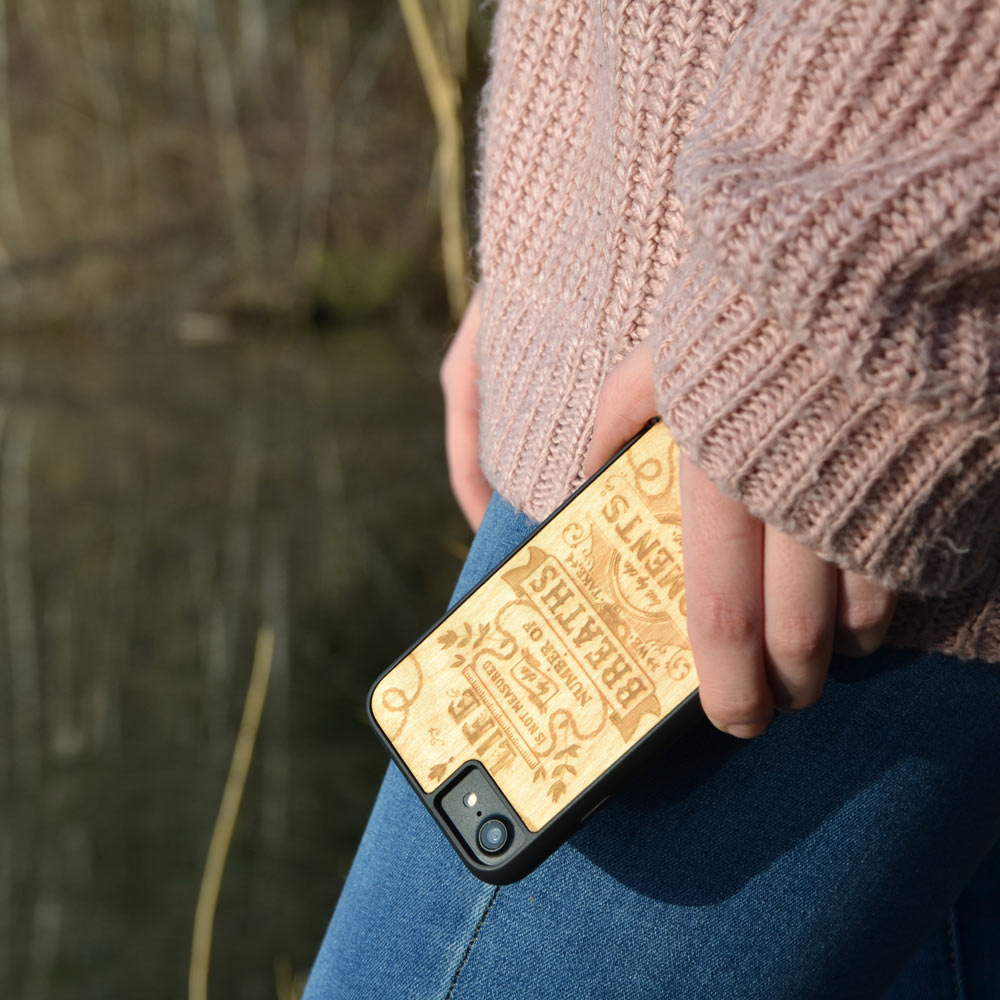 The Meaning Wooden Phone Case – Handcrafted Scandinavian Birch