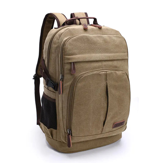Large Capacity Canvas Backpack – Unisex Travel & Everyday Bag