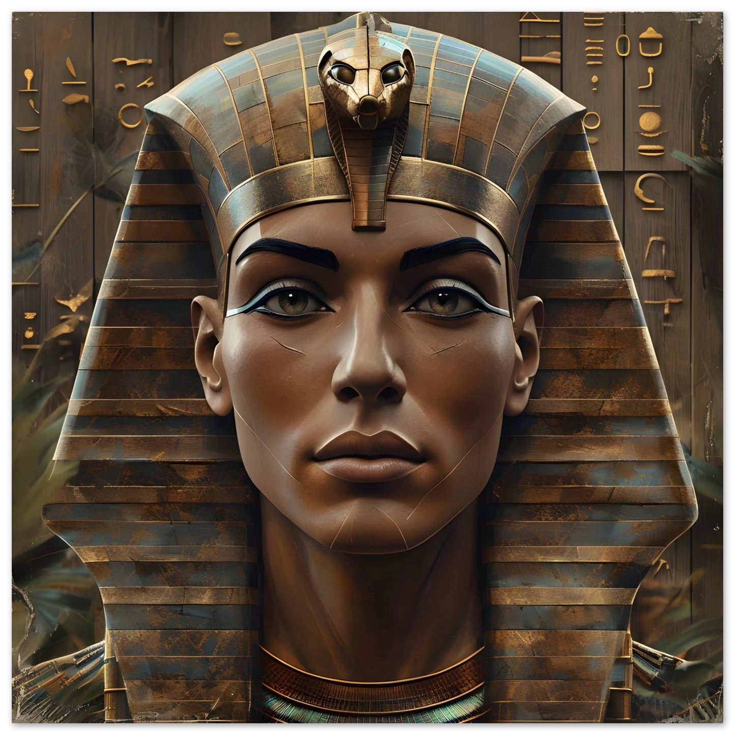 Retro Futurism Pharaoh Poster