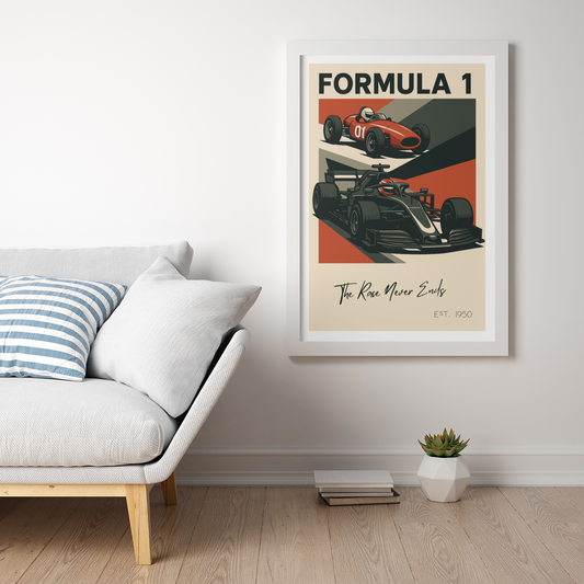 Vintage to Velocity – “The Race Never Ends” Poster