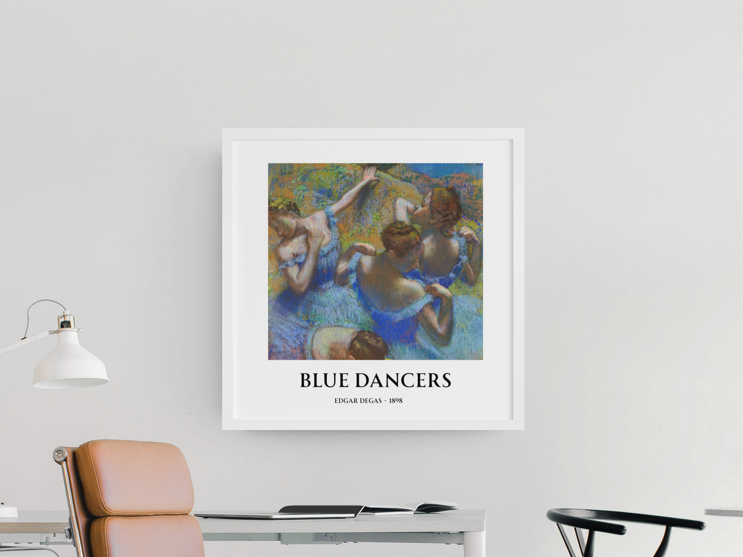 Blue Dancers by Edgar Degas – Matte Art Poster | Classical Impressionist Wall Art