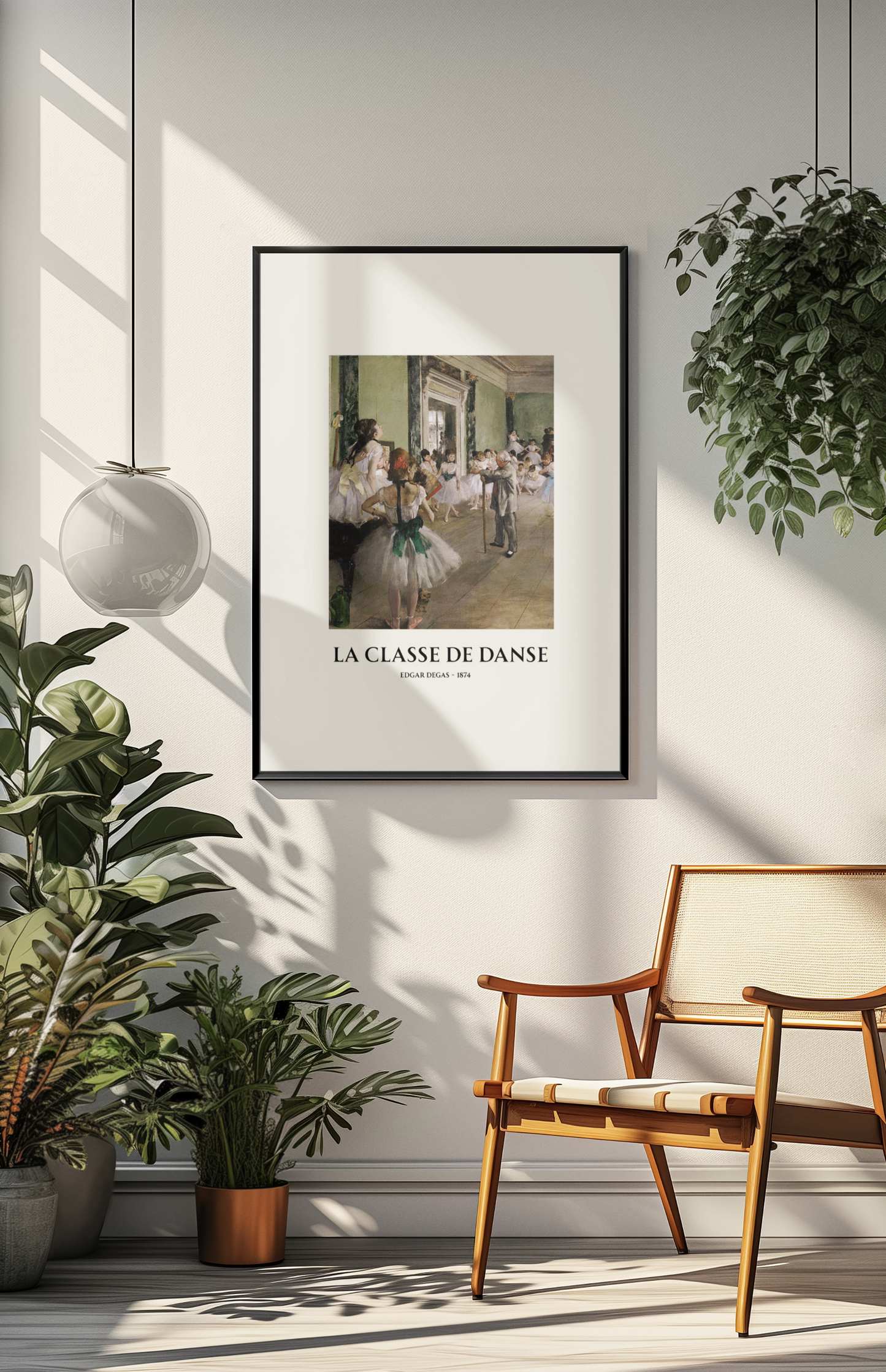 La Classe de Danse by Edgar Degas – Framed Art Poster | Classical Ballet Wall Decor