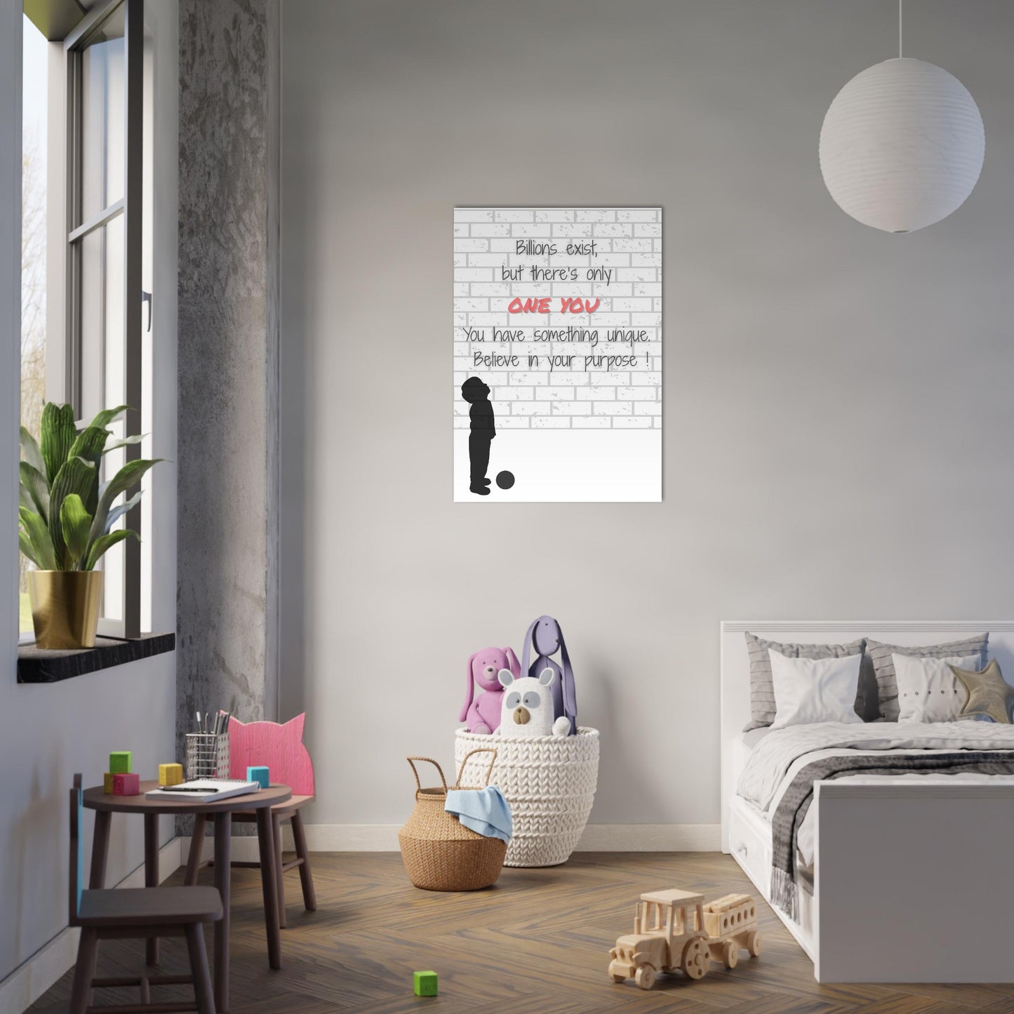 Believe in Your Purpose Poster – Inspirational Wall Art – Motivational Quote Print