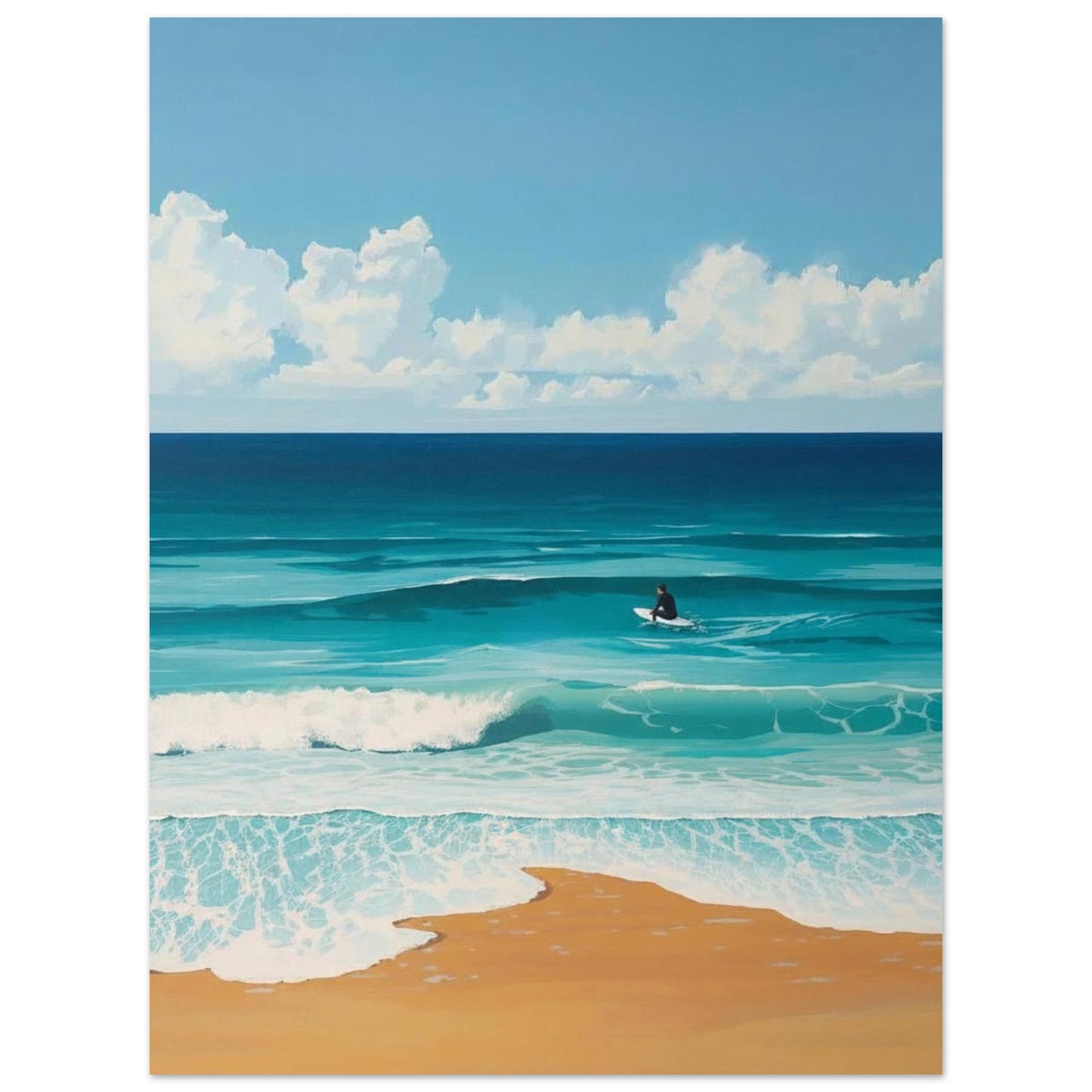 ocean surf wall art