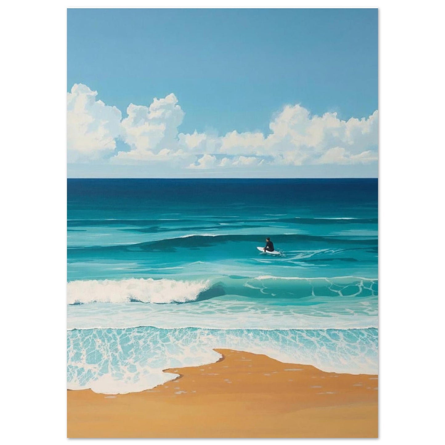 ocean surf wall art
