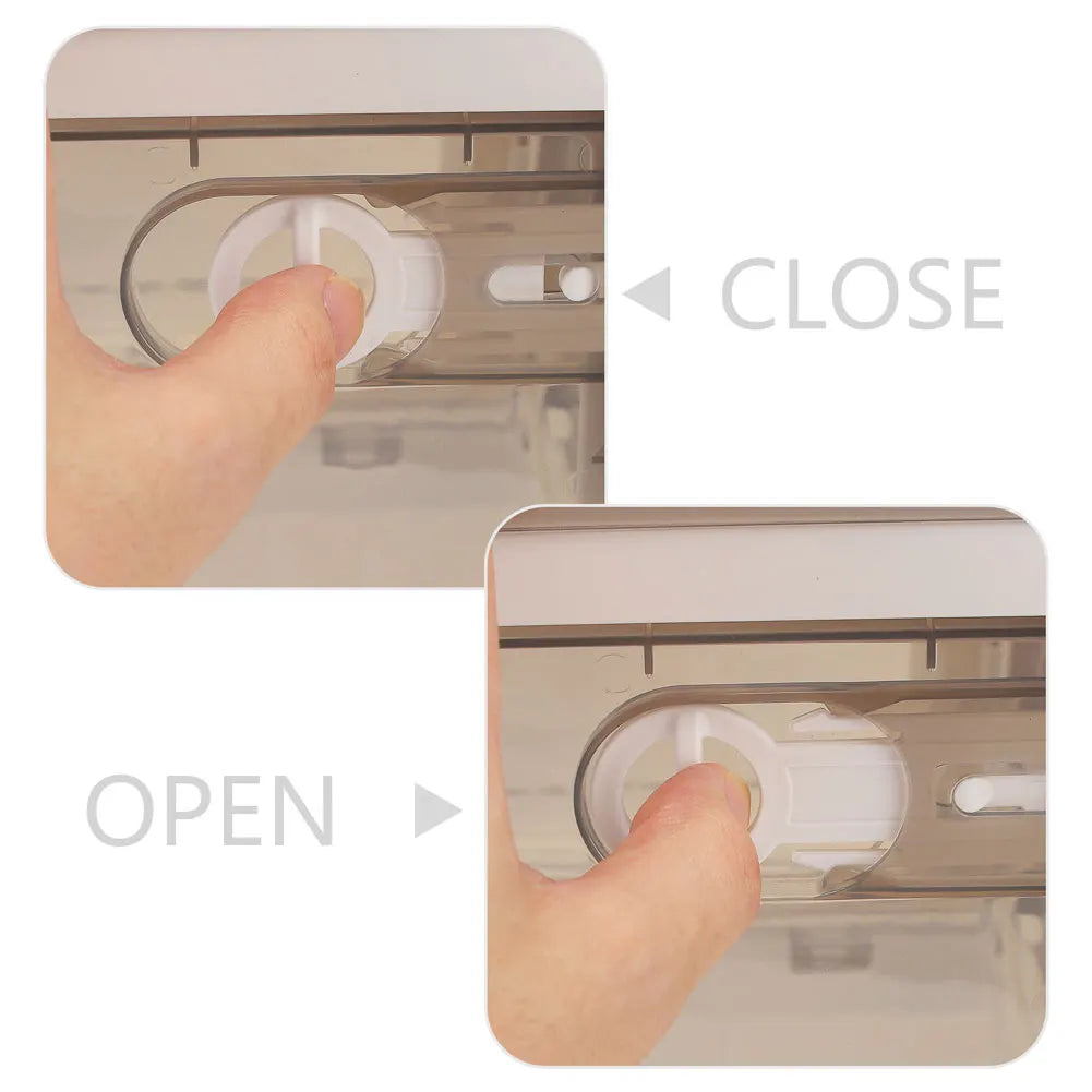 Transparent Folding Storage Box with Wheels