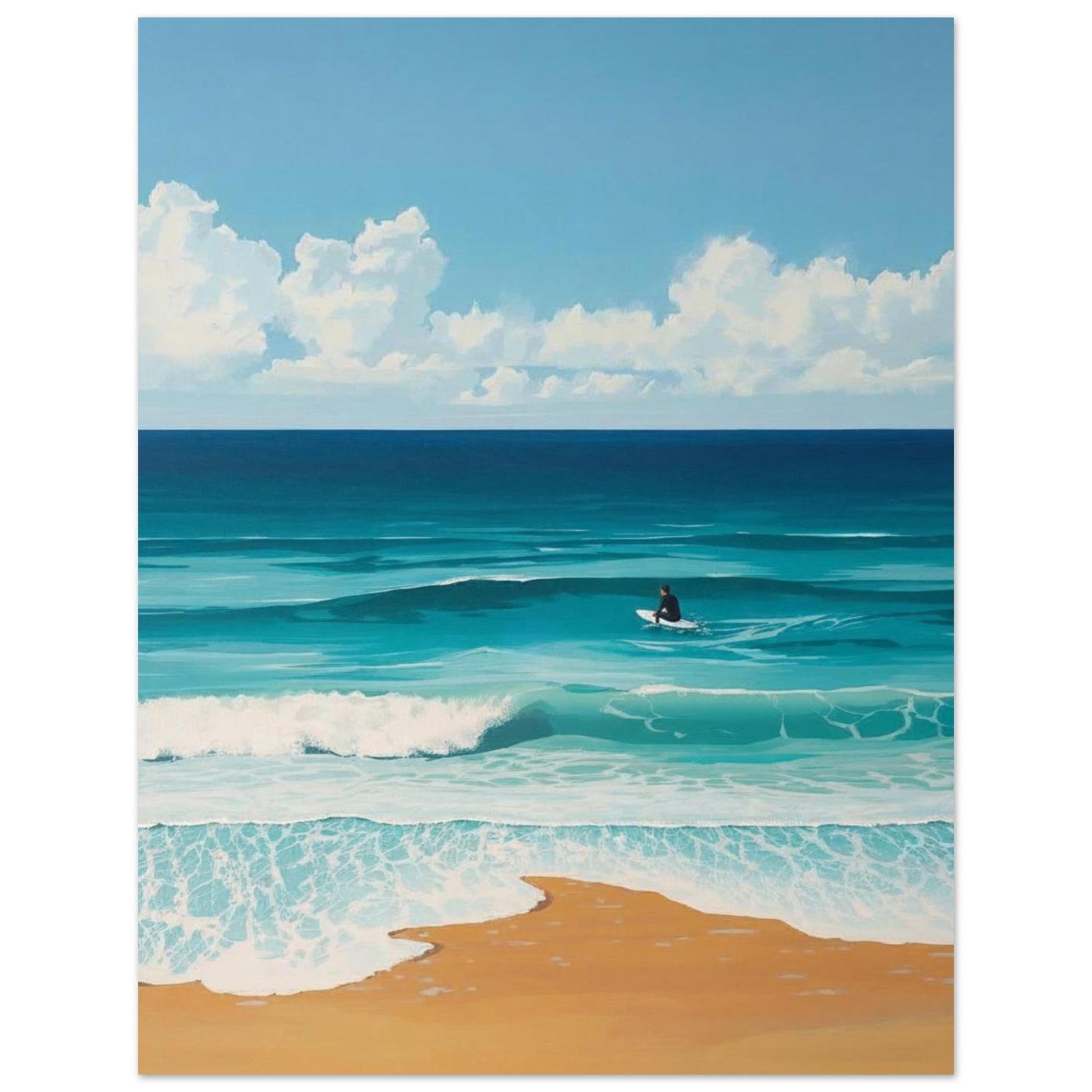 ocean surf wall art