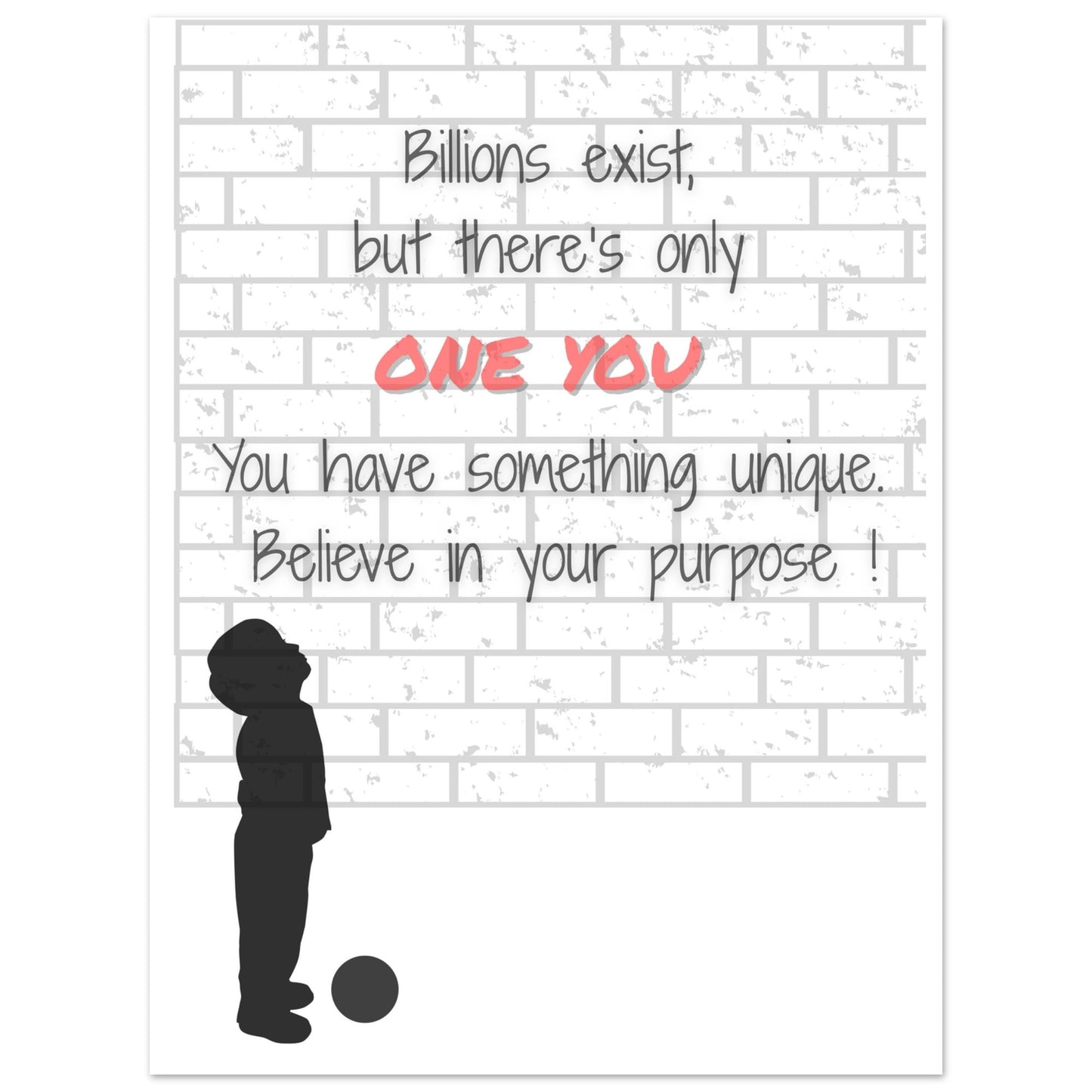 Believe in Your Purpose Poster – Inspirational Wall Art – Motivational Quote Print