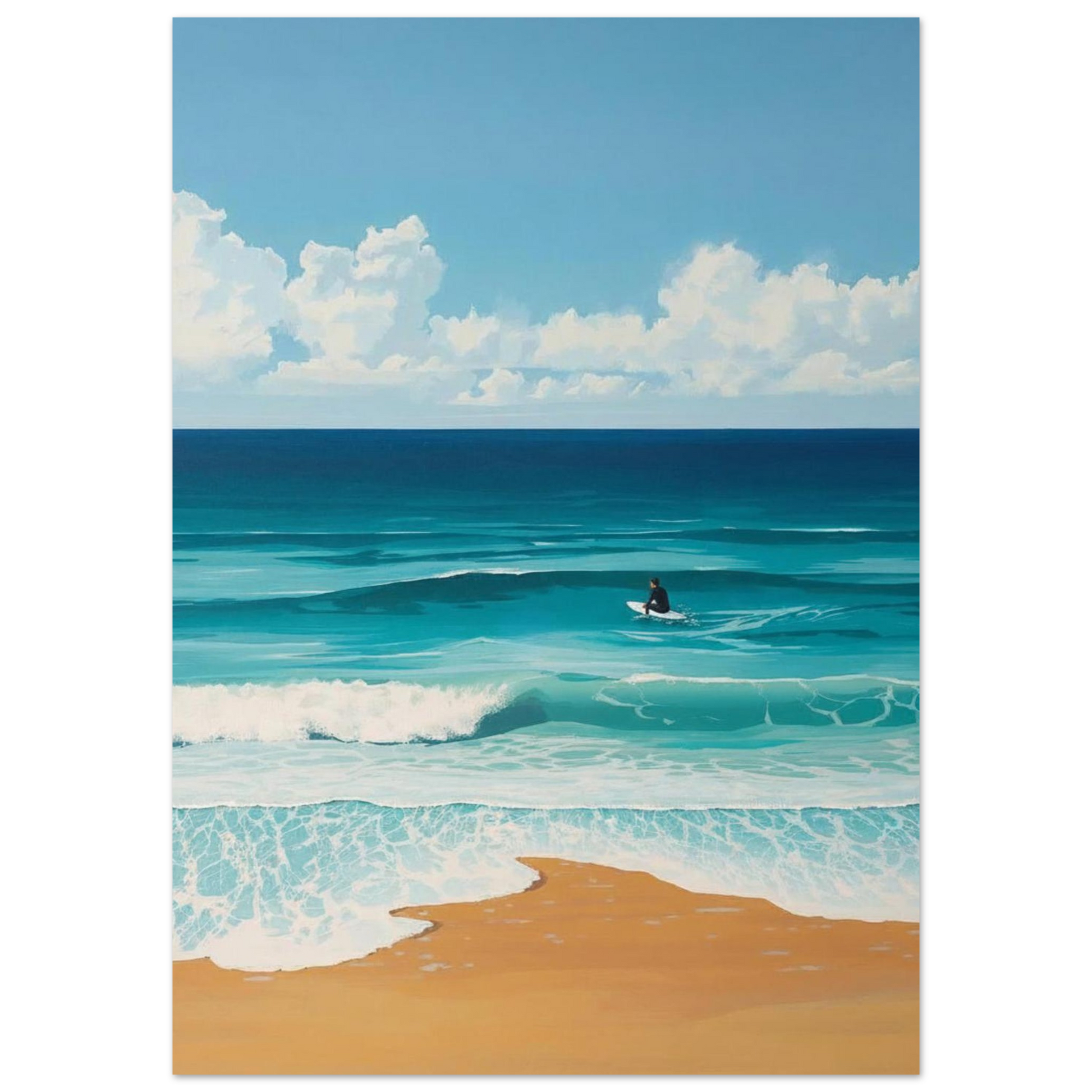 ocean surf wall art