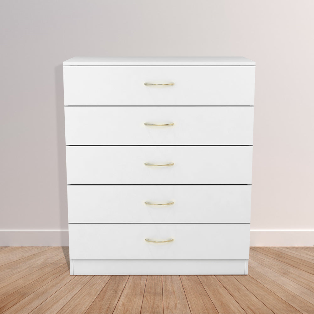 Chest of Drawers Bedside Table Cabinet 1 2 3 4 5 Handle Drawer Bedroom Furniture