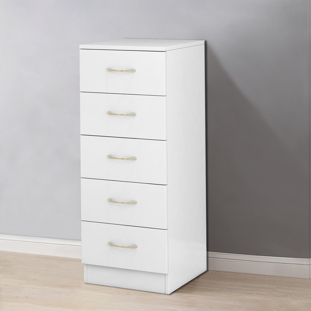 Chest of Drawers Bedside Table Cabinet 1 2 3 4 5 Handle Drawer Bedroom Furniture