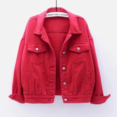 Women’s Spring Denim Jacket – Lightweight Cotton in 6 Colours
