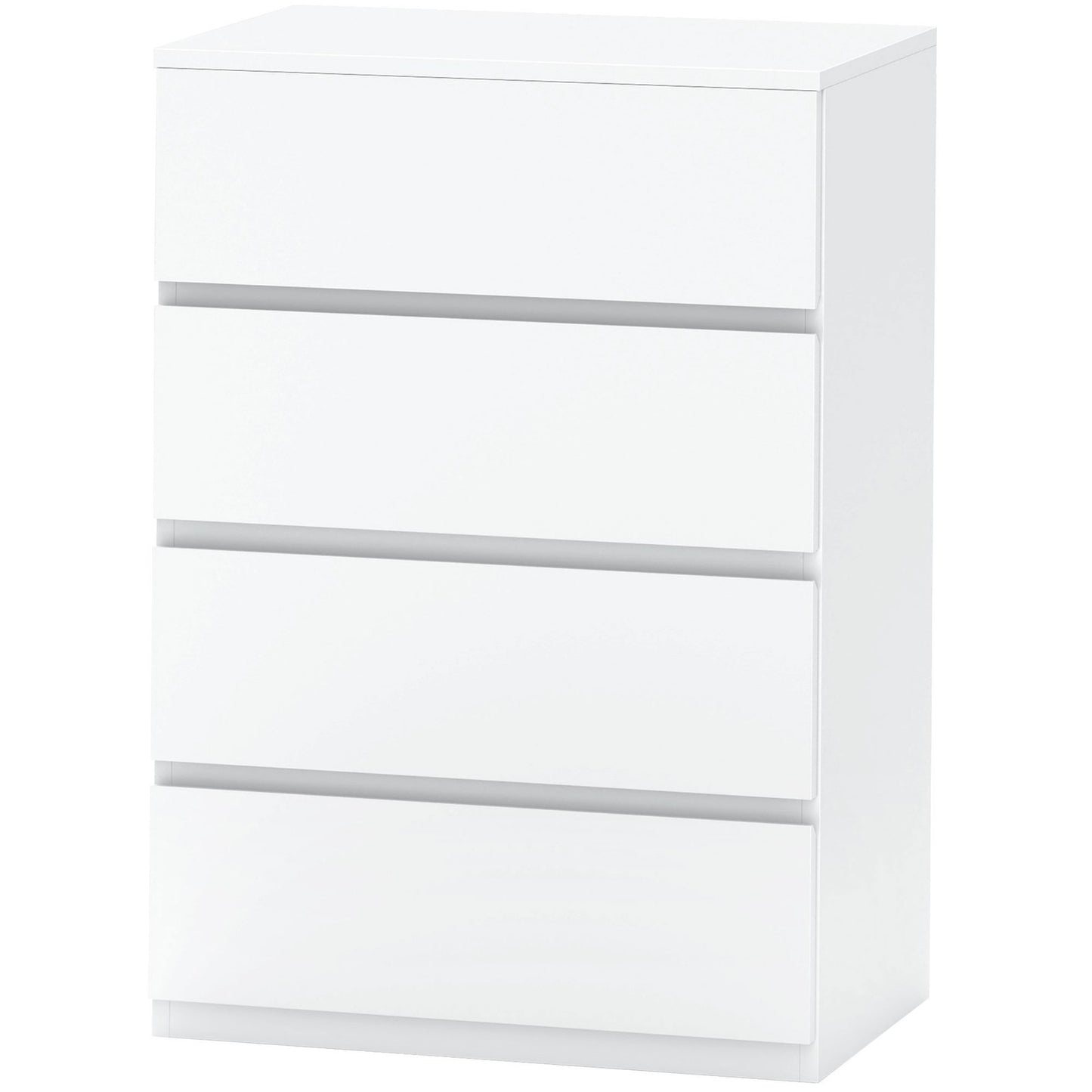 HOMCOM Bedroom Chest of Drawers, 4 Drawers Dresser, Drawer Unit, White