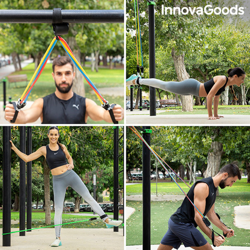 Set of Resistance Bands with Accessories – 5-Pack Tension Training Kit