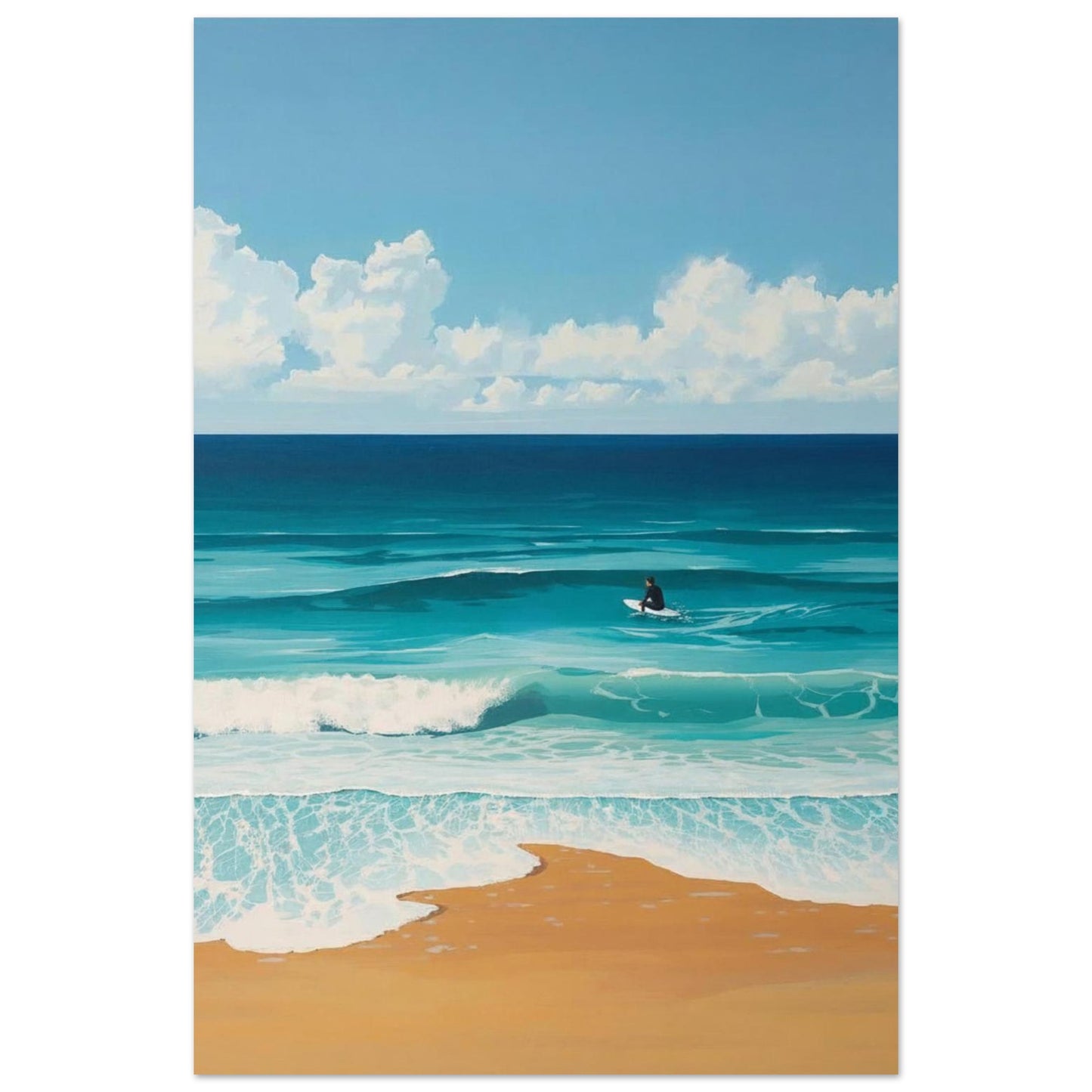 ocean surf wall art