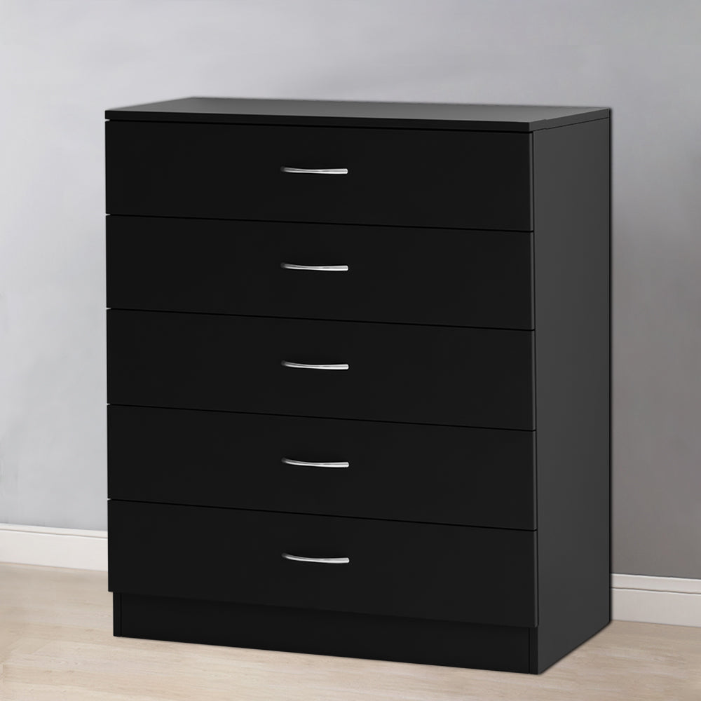 Chest of Drawers Bedside Table Cabinet 1 2 3 4 5 Handle Drawer Bedroom Furniture