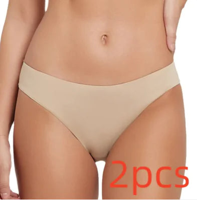 Beige underwear with '2pcs' text on a white background