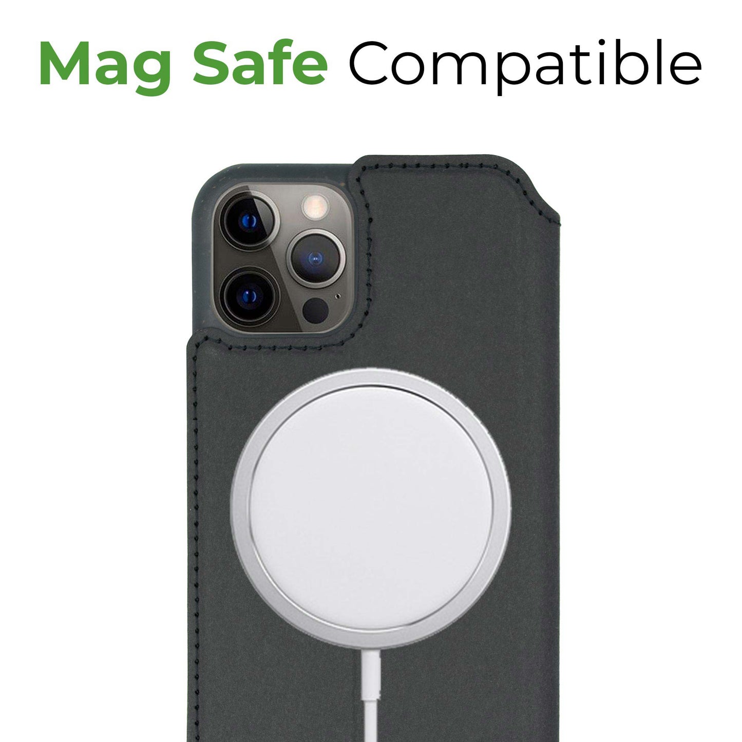 Biodegradable Flip Phone Case – Black -Plant-Based and Eco-Friendly