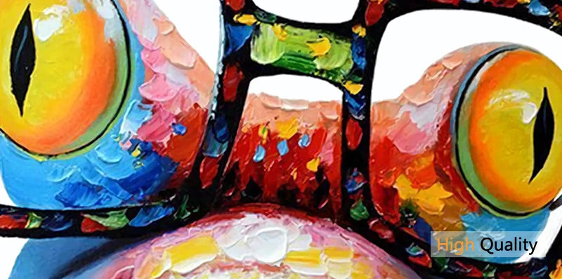 Colorful abstract art with vibrant colors on a white background