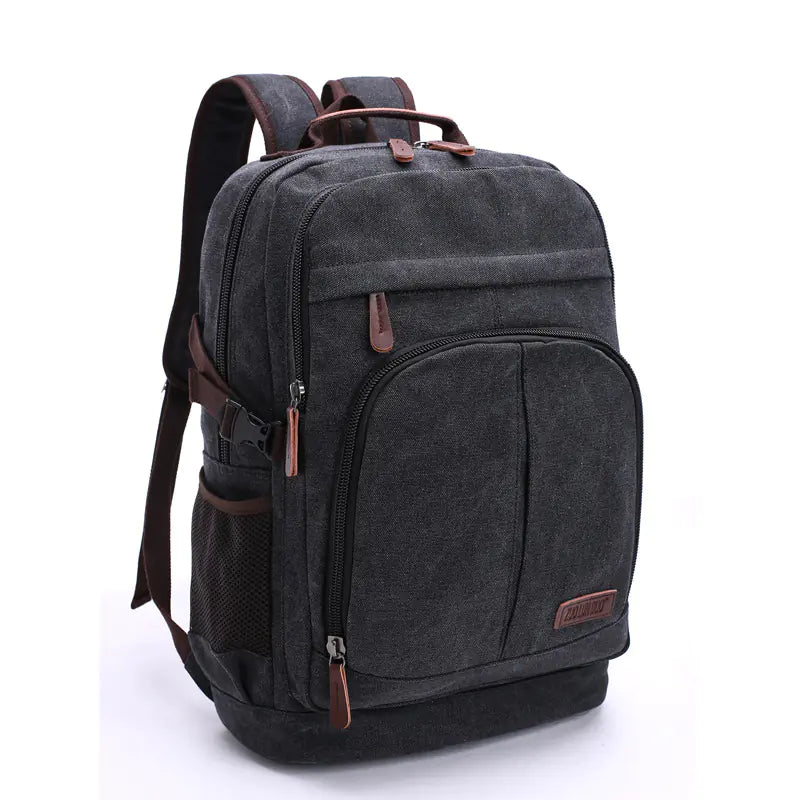 Large Capacity Canvas Backpack – Unisex Travel & Everyday Bag