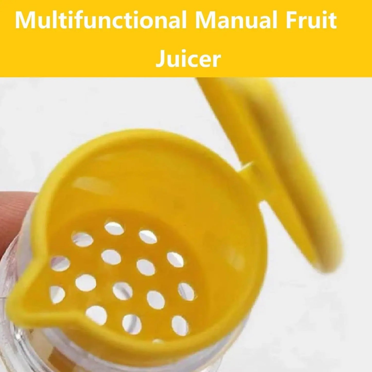 Portable Manual Fruit Squeezer with Built-In Filter