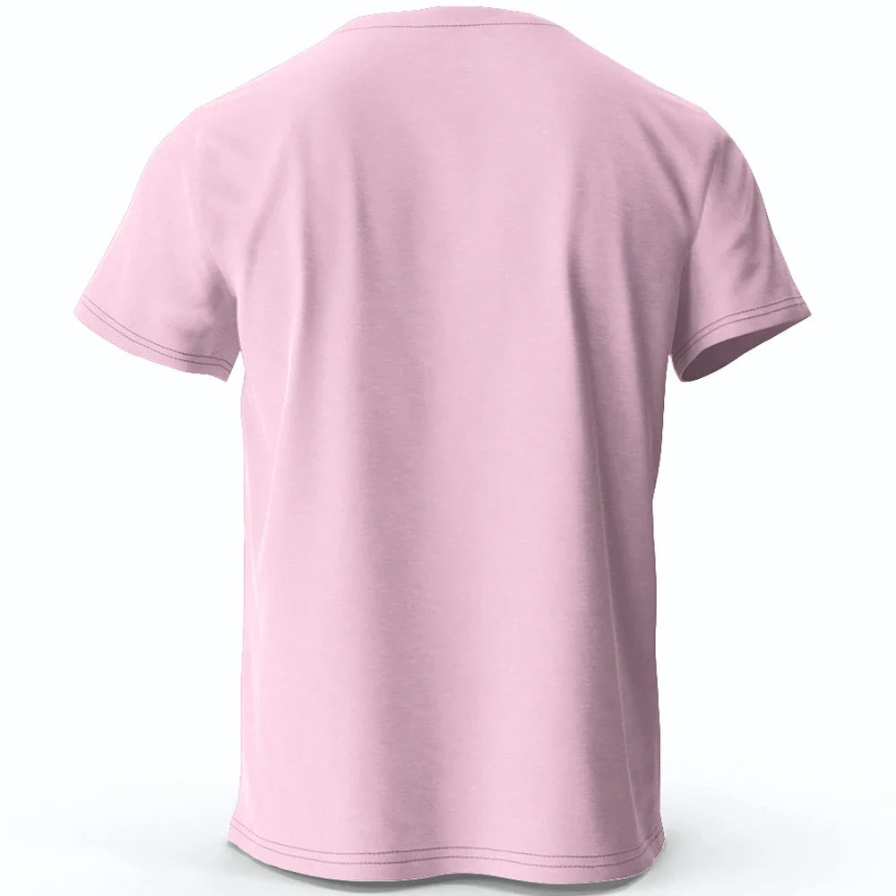 Pink t-shirt on a white background