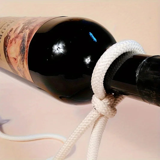 Floating Rope Wine Bottle Holder – Illusion Wine Stand Decor