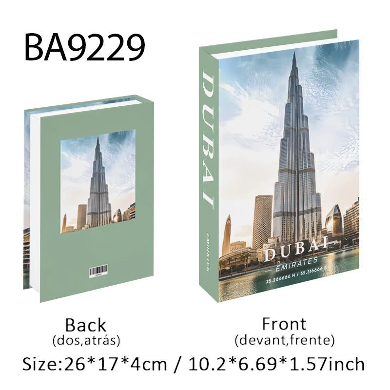 Storage Book with Dubai skyline design on cover and back