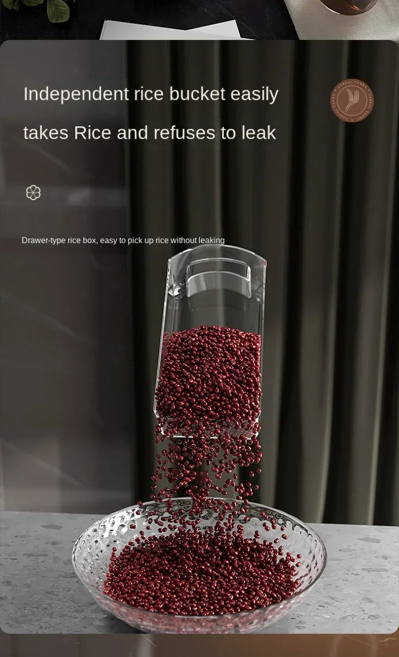 360° rotating cereal and grain dispenser with multiple compartments