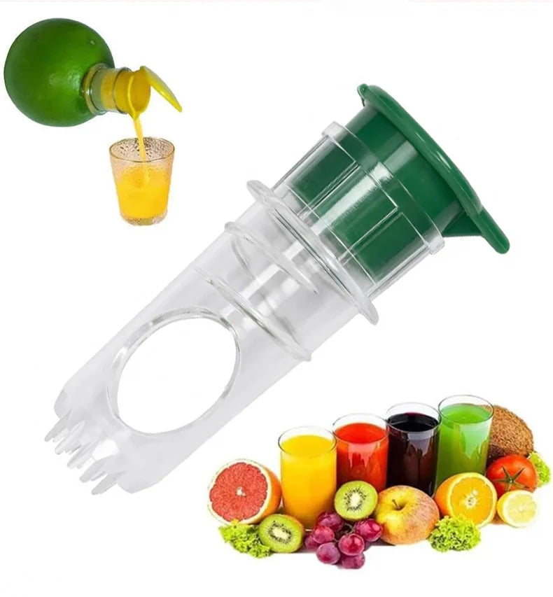 Portable Manual Fruit Squeezer with Built-In Filter