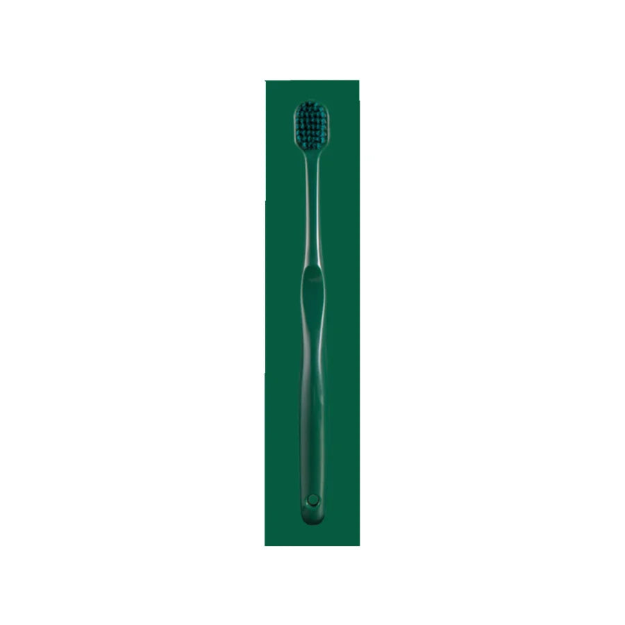 Volcanic charcoal soft toothbrush with ultra-fine bristles for eco friendly oral care