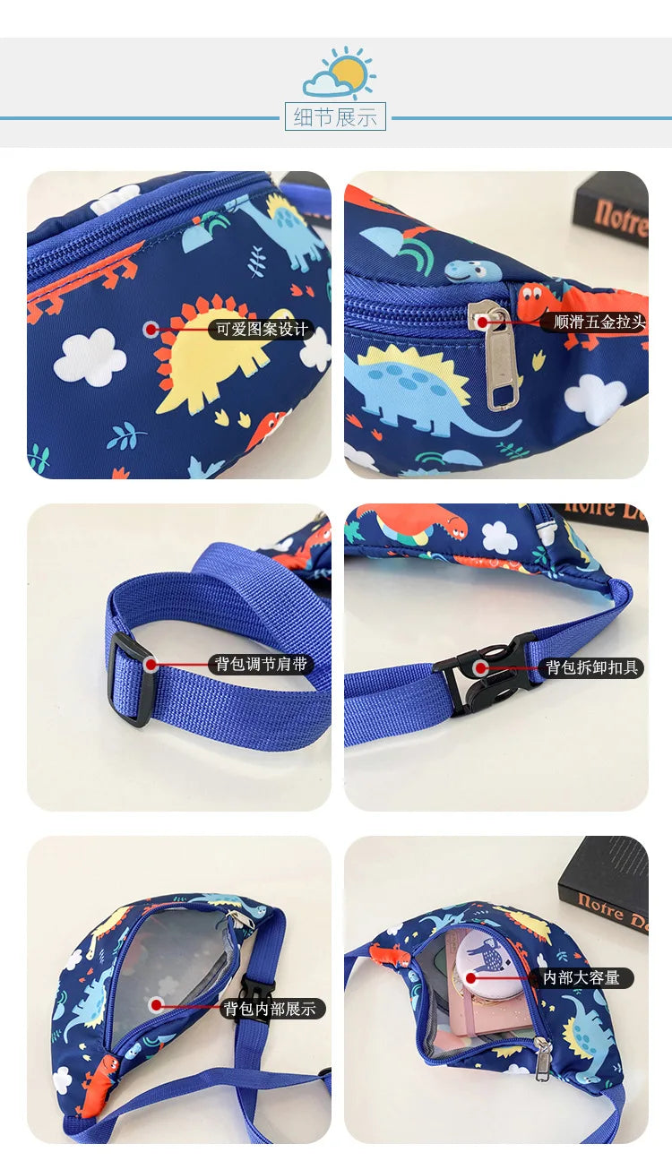 Kids & Adults Sport Bum Bag, Travel Crossbody Waist Bag