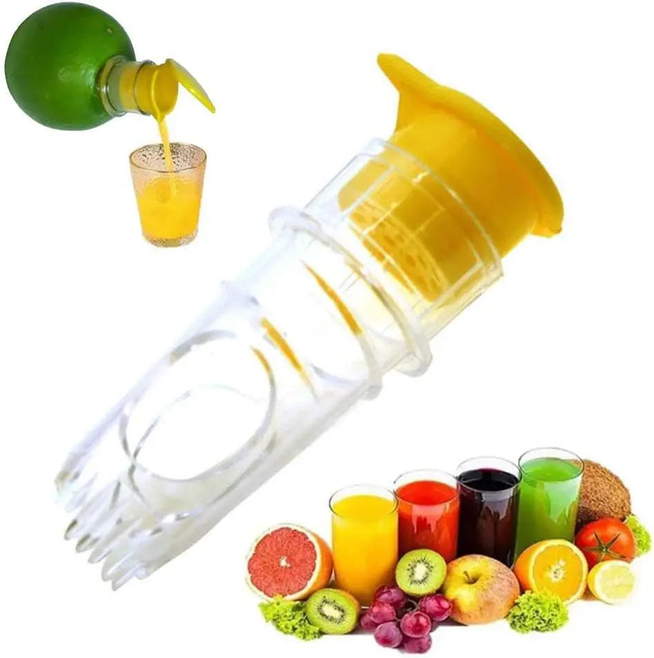 Portable Manual Fruit Squeezer with Built-In Filter
