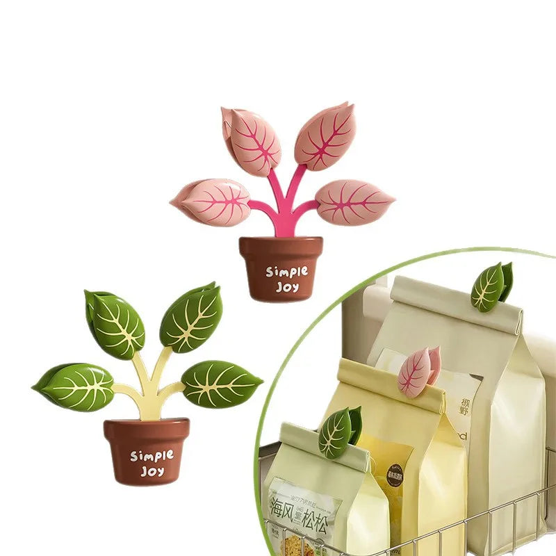 Decorative plant Magnet Food seals with 'Simple Joy' branding on a white background