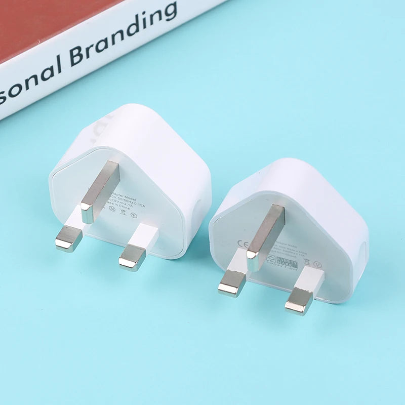 Two white plugs on a light blue background with 'Personal Branding' text.